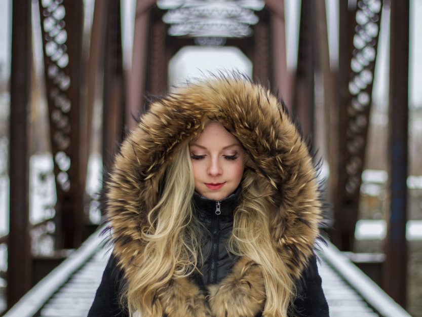 manteau hiver femme col fourrure